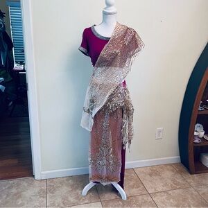 Bellydance Bollywood costume Bespoke size medium One of a Kind Homemade